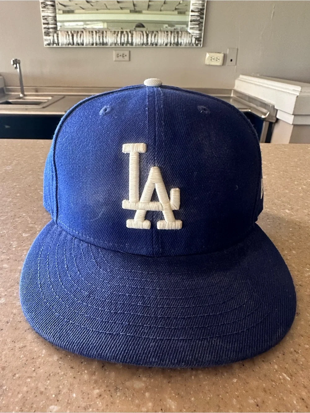 Dodger New Era Royal Blue Snapback Hat with White LA Logo